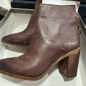 Brown Leather Ankle Boots